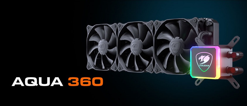 Cougar AQUA 360 Li Rgb 3xFan Sıvı Cpu Soğutucusu CGR-AQUA 360