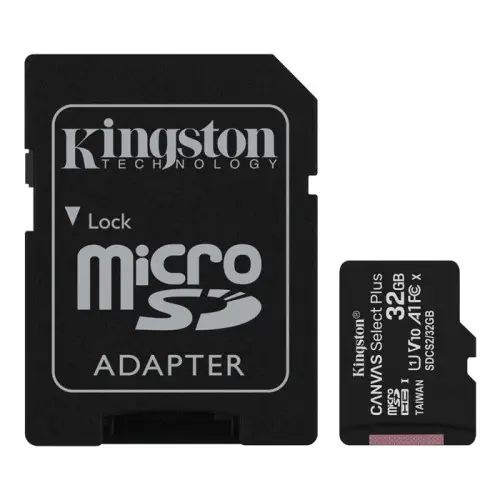 Kingston Canvas Plus 32GB SDCS2/32GB MicroSD Hafıza Kartı