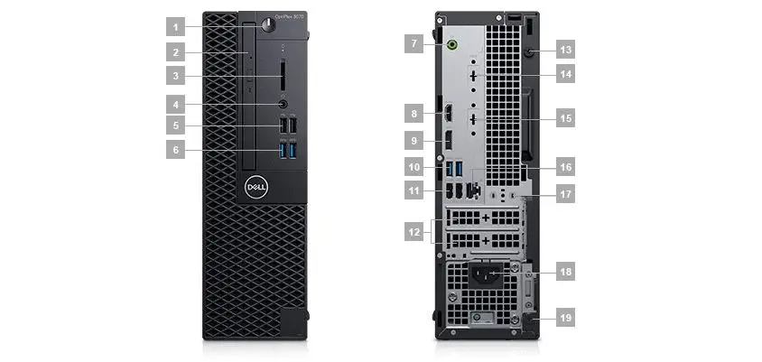 Dell Optiplex 3070MT N512O3070MT_UBU i5-9500 4GB 1TB Ubuntu Masaüstü Bilgisayar