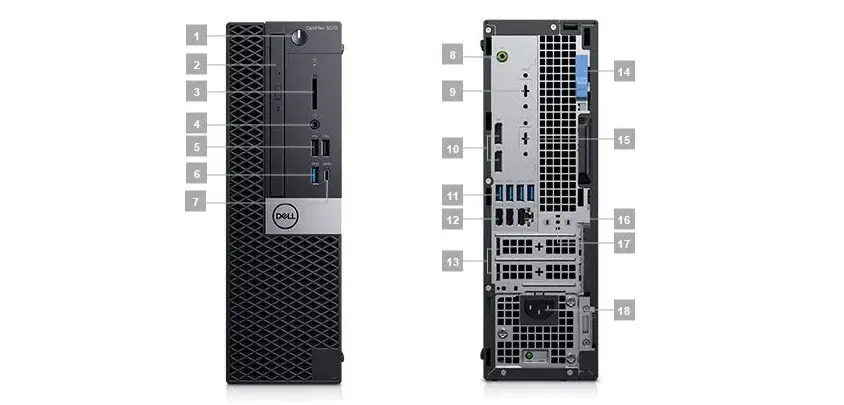 Dell Optiplex 5070MT N007O5070MT_WIN i5-9500 8GB 256GB SSD Windows10 Pro Masaüstü Bilgisayar