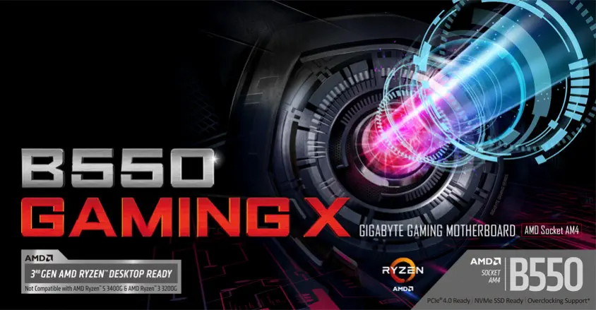 Gigabyte B550 GAMING X Gaming Anakart