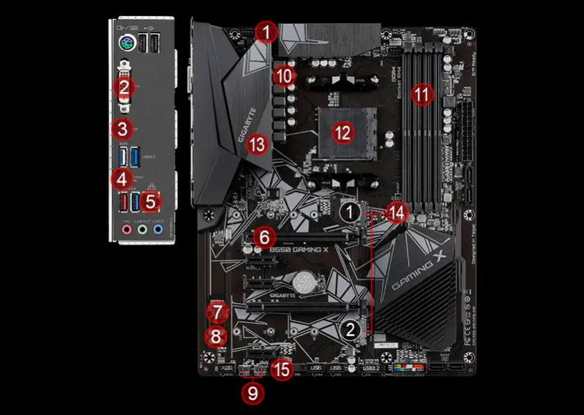 Gigabyte B550 GAMING X Gaming Anakart