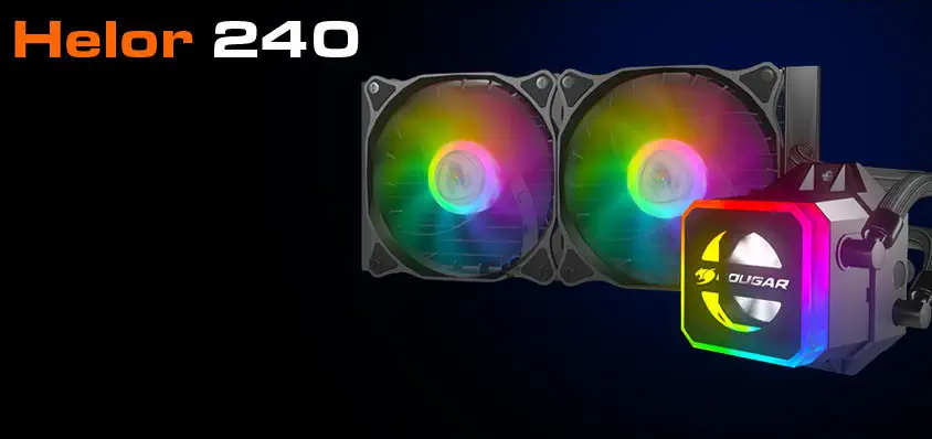 Cougar Helor 240 RL-HLR240-V1 RGB 2 x Fan Sıvı CPU Soğutucusu 