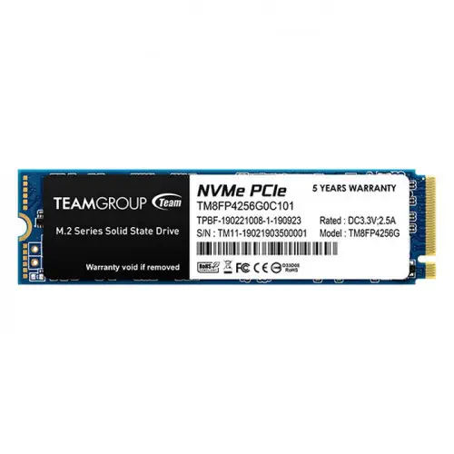 Team MP34 TM8FP4256G0C101 256GB NVMe PCIe M.2 SSD Disk