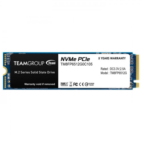 Team MP33 512GB NVMe PCIe M.2 SSD Disk