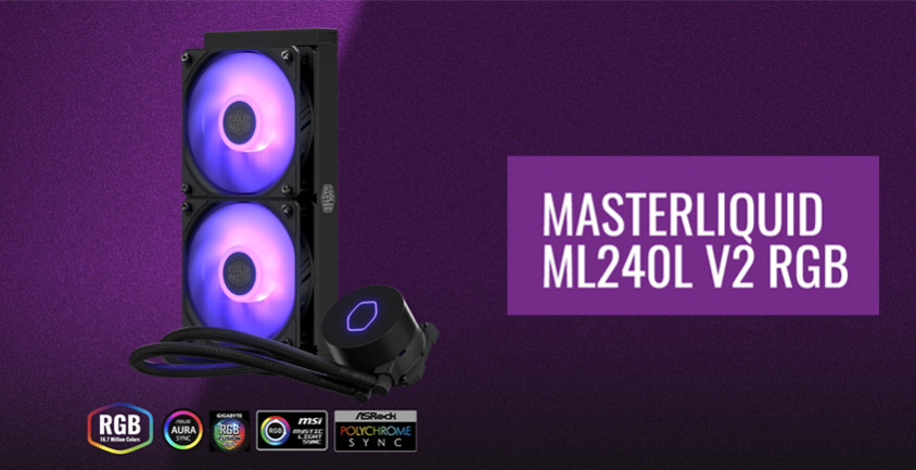 Cooler Master MasterLiquid ML240L V2 RGB MLW-D24M-A18PC-R2 İşlemci Sıvı Soğutucu