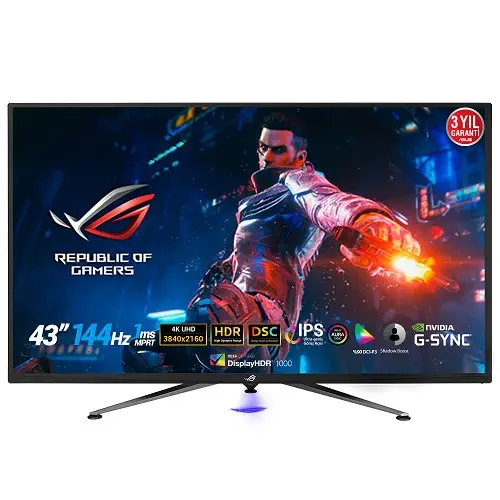 Asus ROG Swift PG43UQ 43″ 1ms 144Hz Adaptive-Sync Flicker-Free Gaming (Oyuncu) Monitör