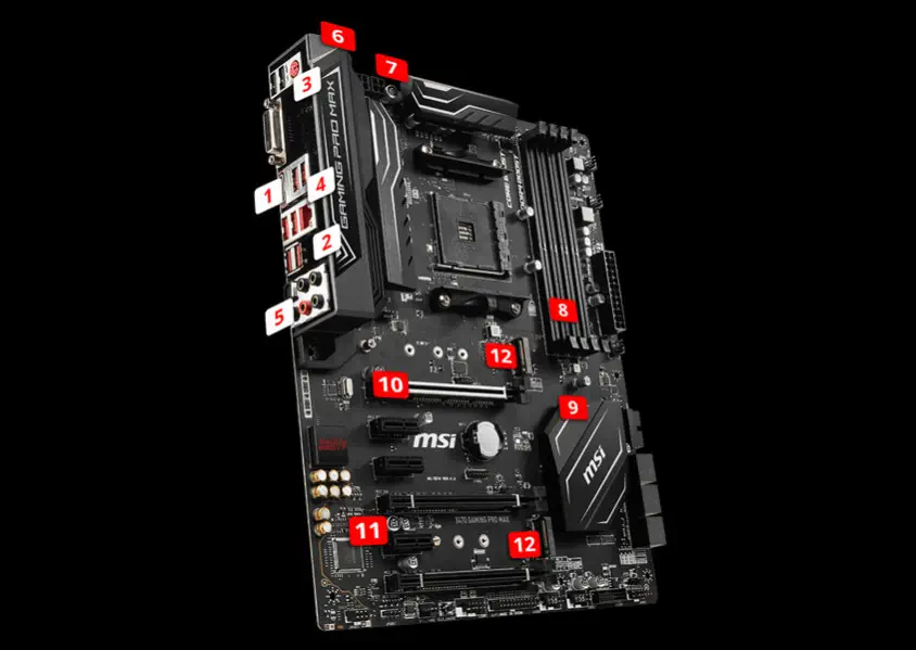 MSI X470 GAMING PRO MAX Gaming Anakart