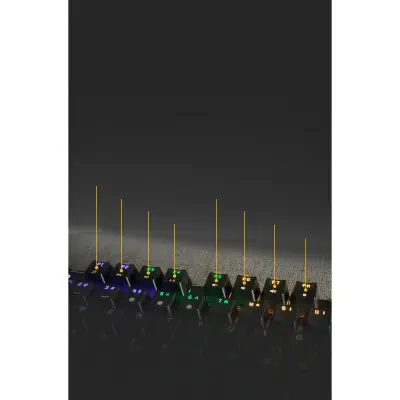 James Donkey 610R Rainbow Aydınlatmalı RGB Siyah/Turuncu Switch Gaming Mekanik Klavye