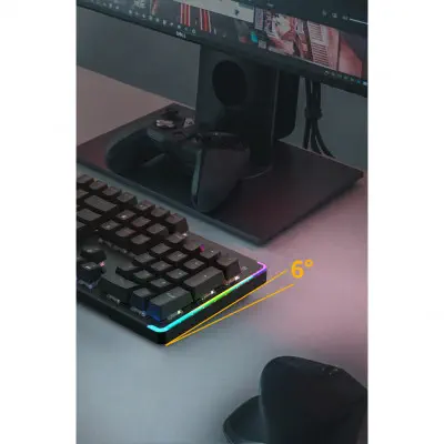 James Donkey 610R Rainbow Aydınlatmalı RGB Siyah/Turuncu Switch Gaming Mekanik Klavye