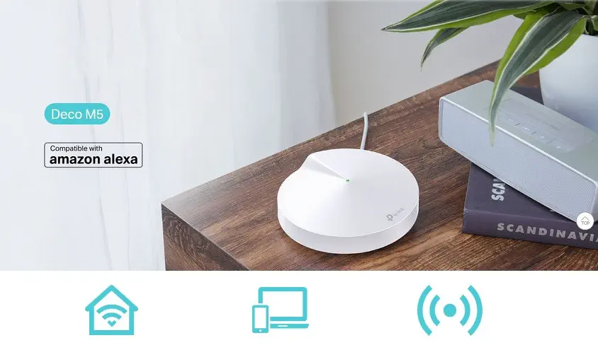 TP-Link Deco M5 AC1300 Tüm Evi Kapsayan Mesh Wi-Fi Sistemi (Tekli)