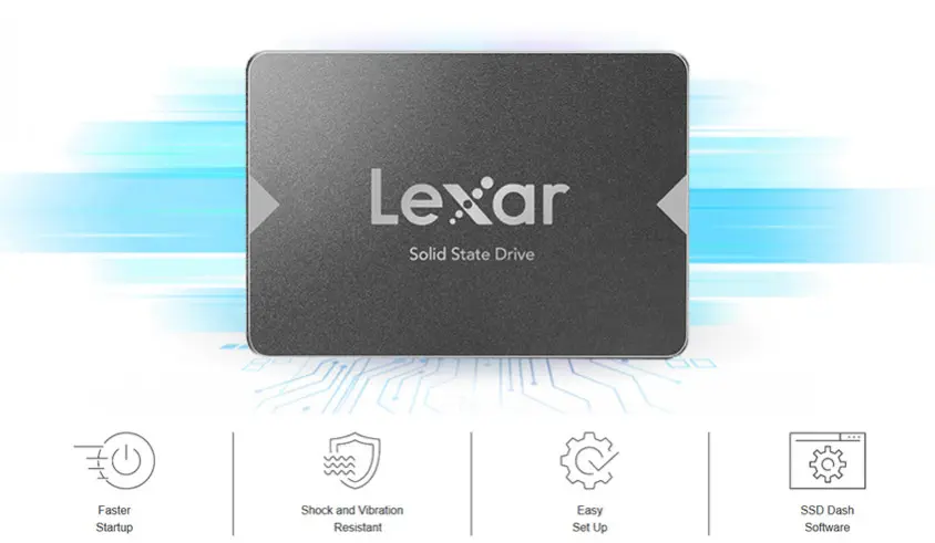 Lexar NS10 Lite LNS10LT-480BCN 480GB 2.5″ SATA3 SSD Disk