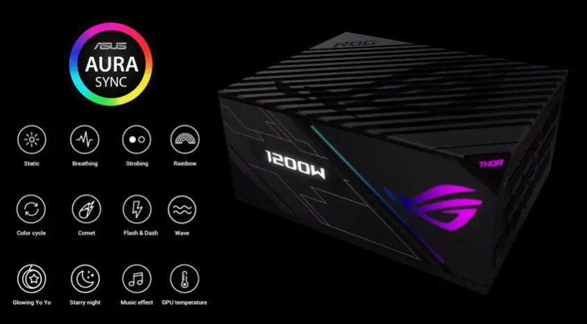 ASUS ROG-THOR-1200P 1200W Full Modüler Gaming Power Supply