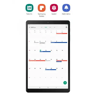 Samsung Galaxy Tab A 2019 SM-T517 32 GB 10.1″ Tablet Siyah - Distribütör Garantili 
