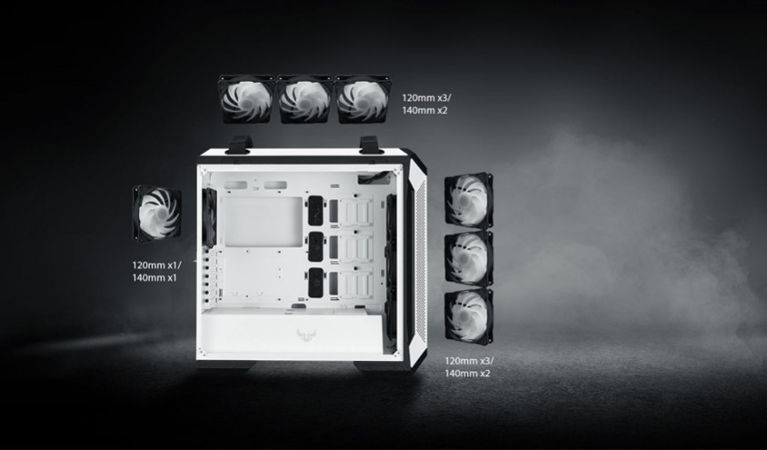Asus TUF Gaming GT501 White Edition E-ATX Mid-Tower Gaming Kasa