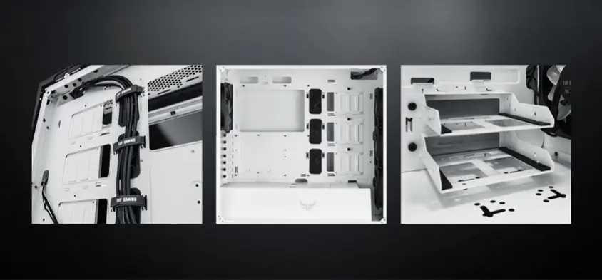ASUS TUF Gaming GT501 White Edition E-ATX Mid-Tower Gaming Kasa