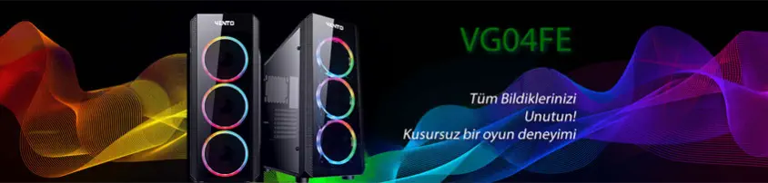 Vento VG04FE Mid-Tower Gaming Kasa