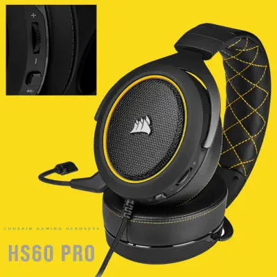 Corsair HS60 Pro Surround Sarı CA-9011214-EU Kablolu Gaming Kulaklık