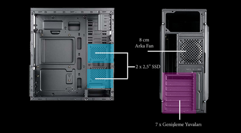 Vento VS116F 400W ATX Mid-Tower Kasa