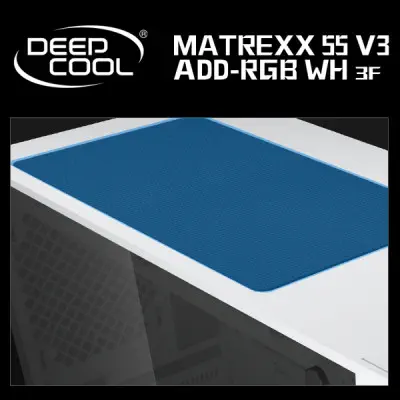 DEEPCOOL MATREXX 55 V3 ADD-RGB WH 3F E-ATX Mid-Tower Gaming Kasa