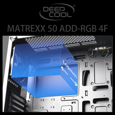 DEEPCOOL MATREXX 50 ADD-RGB 4F E-ATX Mid-Tower Gaming Kasa