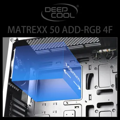 DEEPCOOL MATREXX 50 ADD-RGB 4F E-ATX Mid-Tower Gaming Kasa