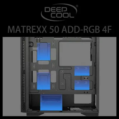 DEEPCOOL MATREXX 50 ADD-RGB 4F E-ATX Mid-Tower Gaming Kasa