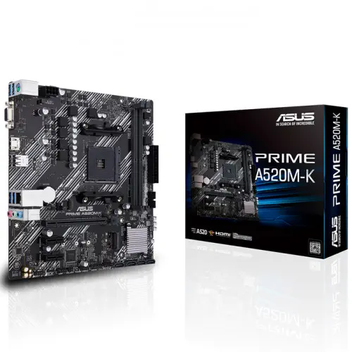 ASUS Prime A520M-K AMD Soket AM4 DDR4 4600(OC)MHz Micro ATX Anakart