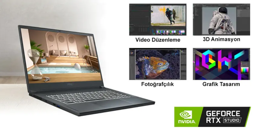 MSI Creator 15 A10SET-078TR 15.6″ Full HD Notebook