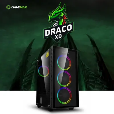 Frisby Gamemax Draco XD 650W 80+ Bronze ATX Mid-Tower Gaming Kasa