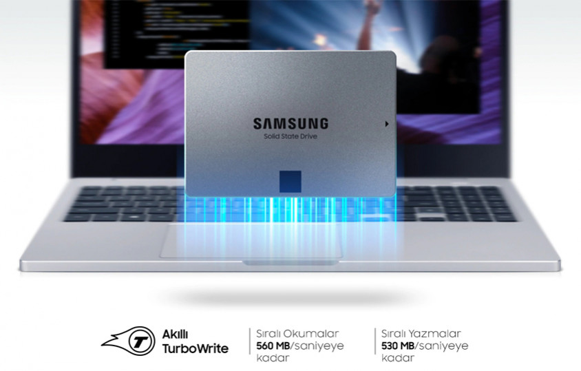 Samsung 870 QVO MZ-77Q4T0BW 4TB 2.5″ SATA 3 SSD Disk