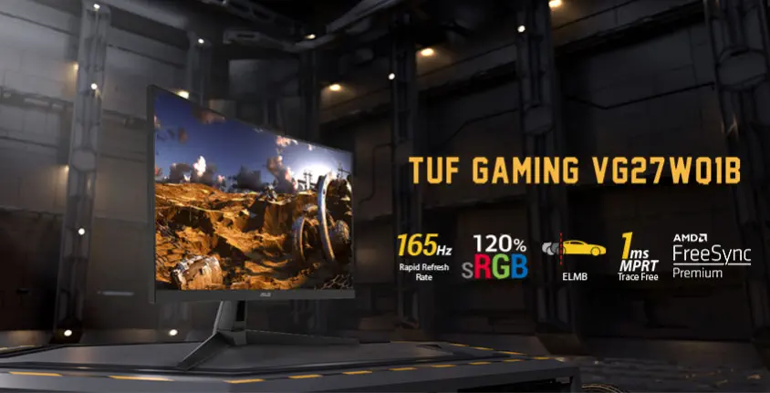 Asus TUF Gaming VG27WQ1B 27” VA WQHD Curved Gaming Monitör