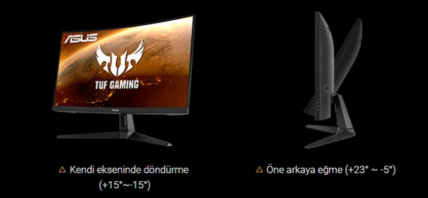 ASUS TUF Gaming VG27WQ1B 27” VA WQHD Curved Gaming Monitör