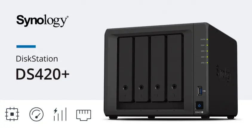 Synology DS420+ 3.5″ 4 Yuvalı Nas Depolama Ünitesi