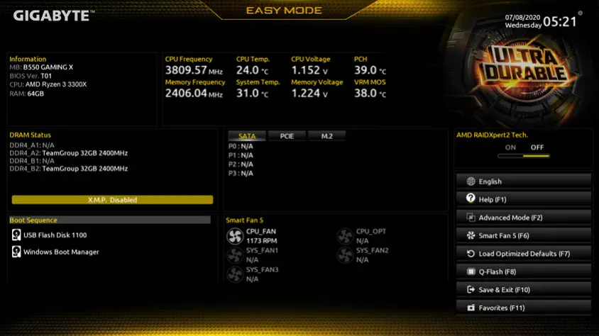 Gigabyte A520M-DS3H Gaming Anakart