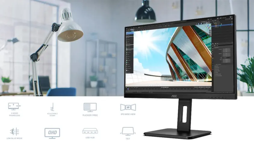 AOC Q24P2Q 23.8″ QHD Monitör