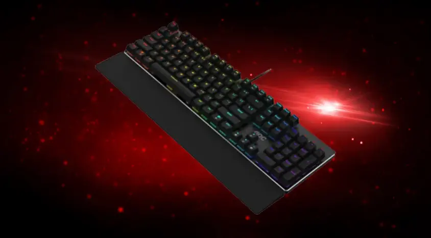 AOC GK500 Red Switch RGB Mekanik Kablolu Gaming Klavye