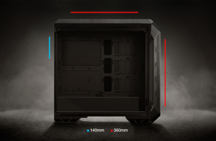 Asus TUF Gaming GT501VC E-ATX Mid-Tower Gaming Kasa