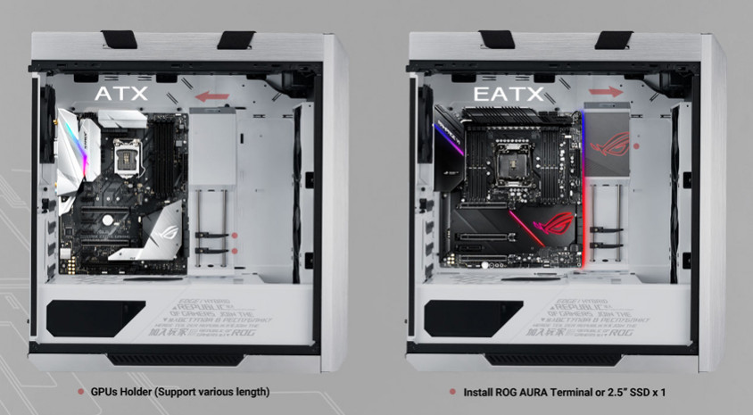 Asus ROG Strix Helios GX601 White Edition E-ATX Mid-Tower Gaming Kasa