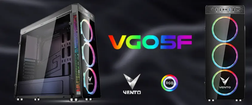 Vento VG05F+ 600W 80 Plus ATX Mid-Tower Gaming Kasa