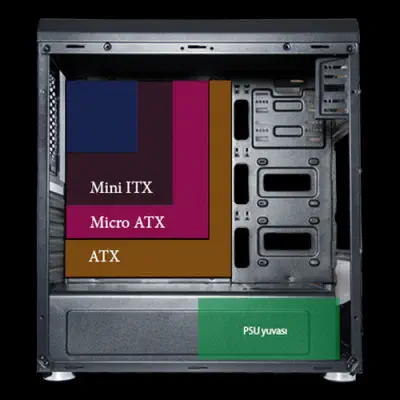 Vento VG05F+ 600W 80 Plus ATX Mid-Tower Gaming Kasa