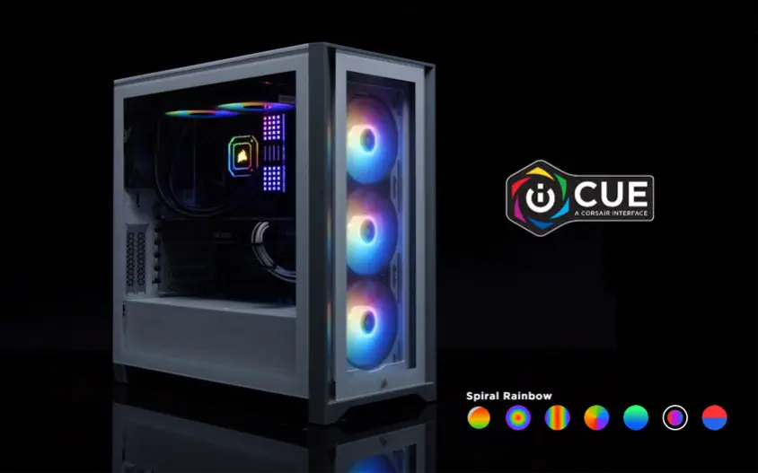 Corsair iCUE 4000X RGB CC-9011204-WW E-ATX Mid-Tower Gaming Kasa