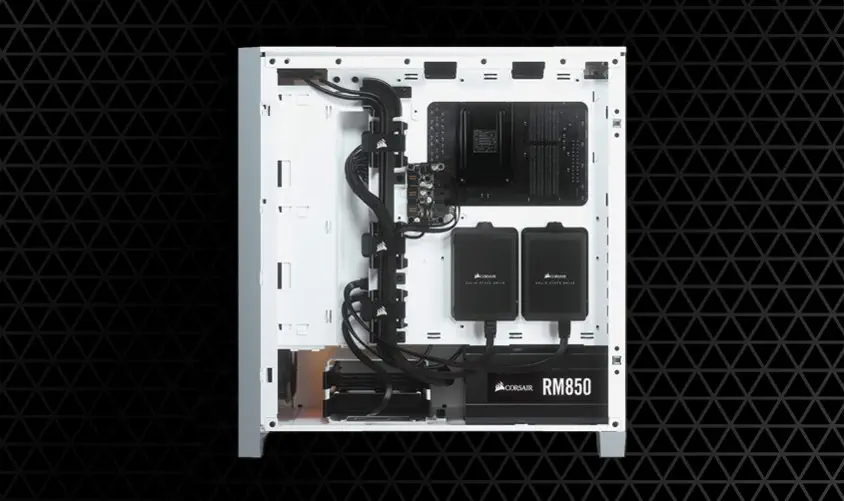 Corsair iCUE 4000X RGB CC-9011205-WW Beyaz E-ATX Mid-Tower Gaming Kasa