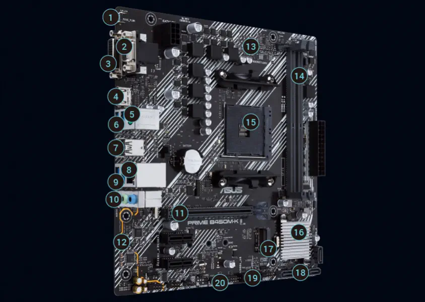 ASUS Prime B450M-K II AMD Soket AM4 DDR4 4400(OC)MHz Micro ATX Anakart