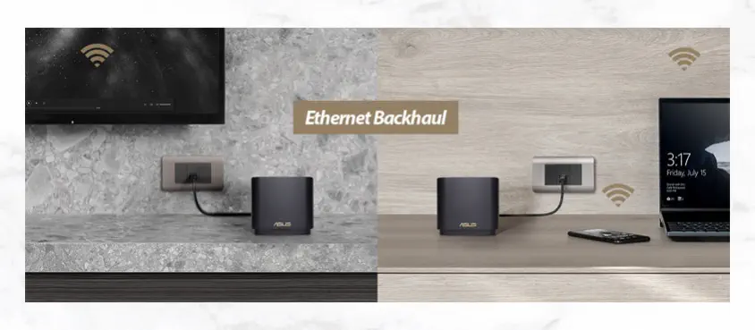 ASUS ZenWiFi AX Mini XD4 (B-3-PK) Wi-Fi 6 Mesh Sistemi (Beyaz Üçlü Paket)