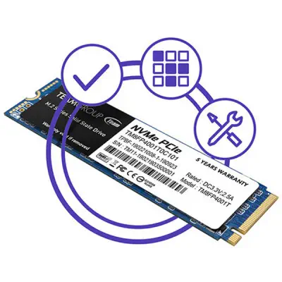 Team MP34 TM8FP4512G0C101 512GB NVMe PCIe M.2 SSD Disk