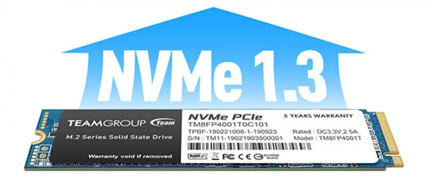 Team MP34 TM8FP4001T0C101 1TB NVMe PCIe M.2 SSD Disk