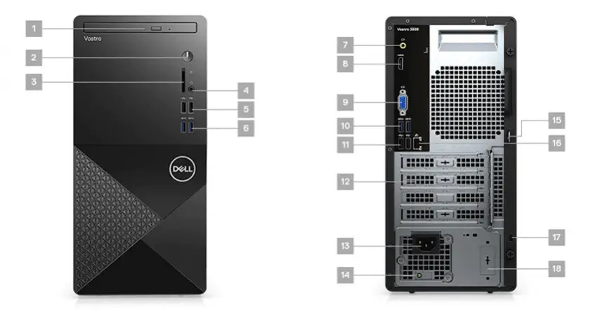 Dell Vostro 3888 N800VD3888EMEA01_U Masaüstü Bilgisayar