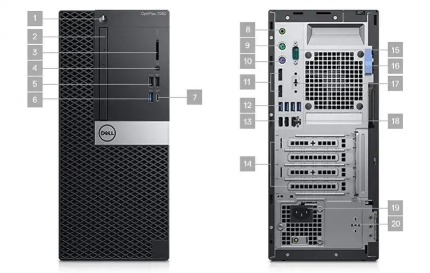 Dell OptiPlex 7060 MT N032O7060MT_UBU Masaüstü Bilgisayar