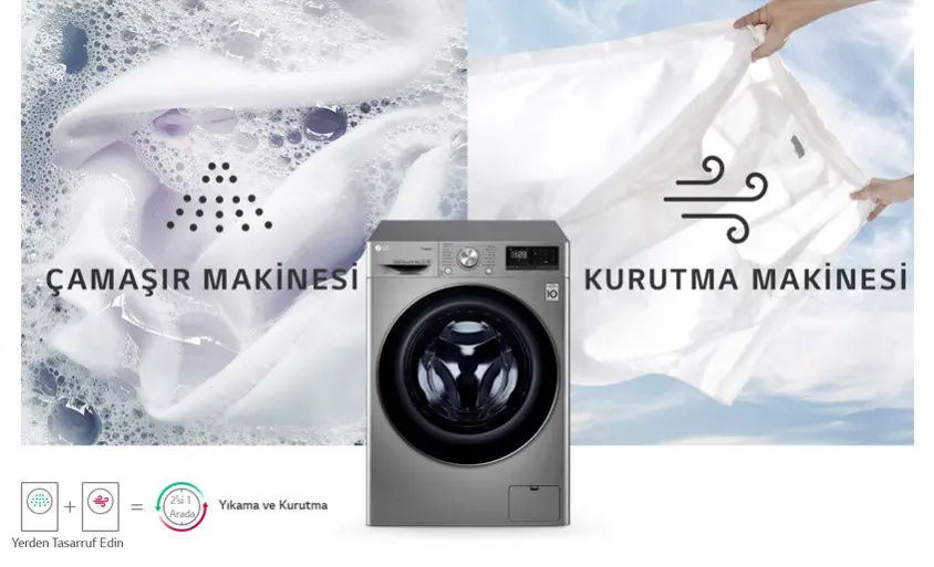 LG F4R5VGW2T Kurutmalı Çamaşır Makinesi 